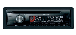 RADIO DAB PLUS IVECO → Frontalino asportabile con display LCD a colori → Slot SD card e porta USB frontale → Bluetooth® → Riproduzione CD/MP3/WMA → 4 canali × 40WMAX IVECO DAILY - 500050803 (Consegna in 7/10 giorni lavorativi )