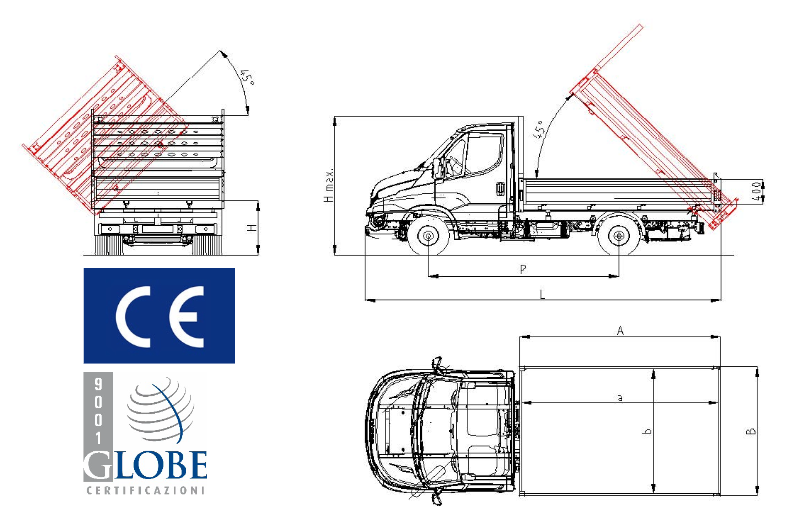 iveco daily dimensioni vano di carico
