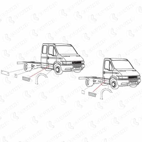 PARACOLPI DX PORTA CABINA - 500326799
