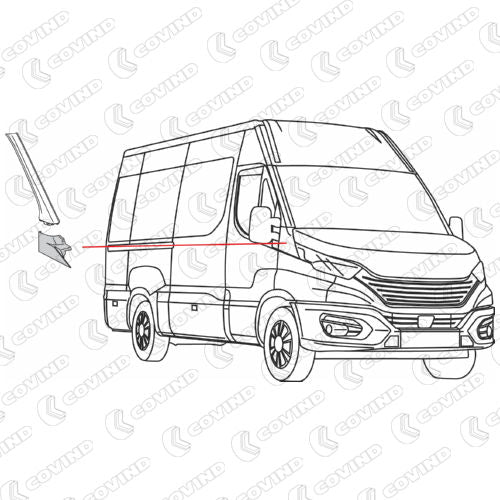 MONTANTE PARABREZZA DX - 5801541080