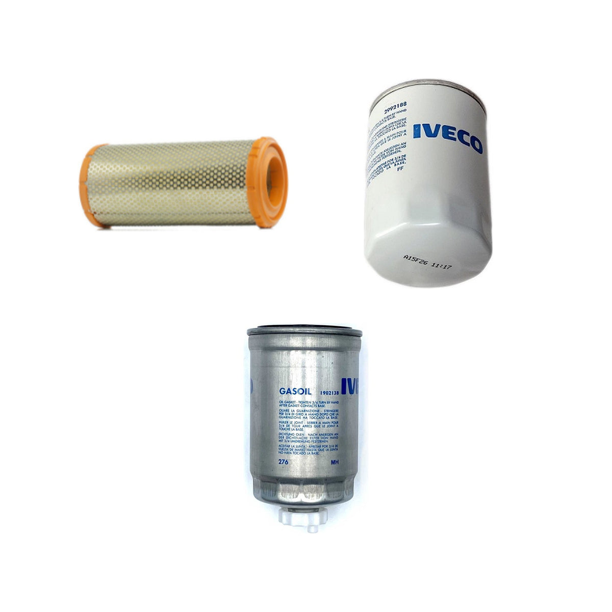 Kit de mantenimiento de 3 filtros para Iveco Daily: aire, aceite, gasóleo