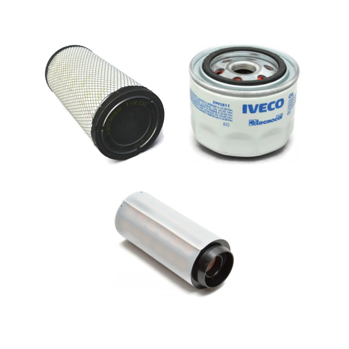 Kit de mantenimiento de 3 filtros para Iveco Daily: aire, aceite, gasóleo