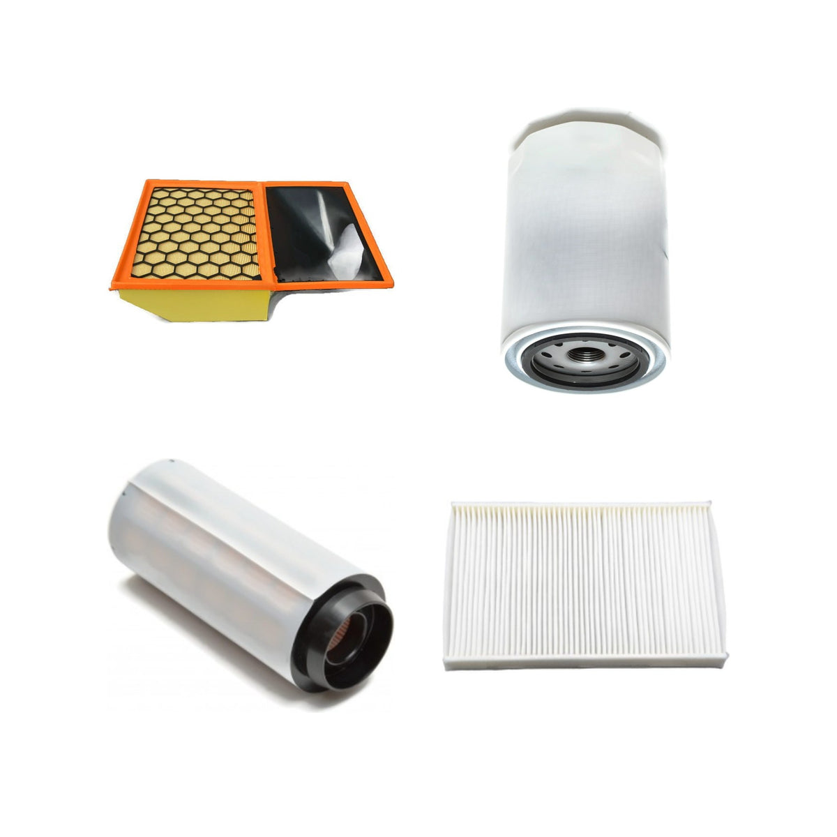 Kit de mantenimiento de 4 filtros para Iveco Daily: aire, aceite, gasóleo, habitáculo