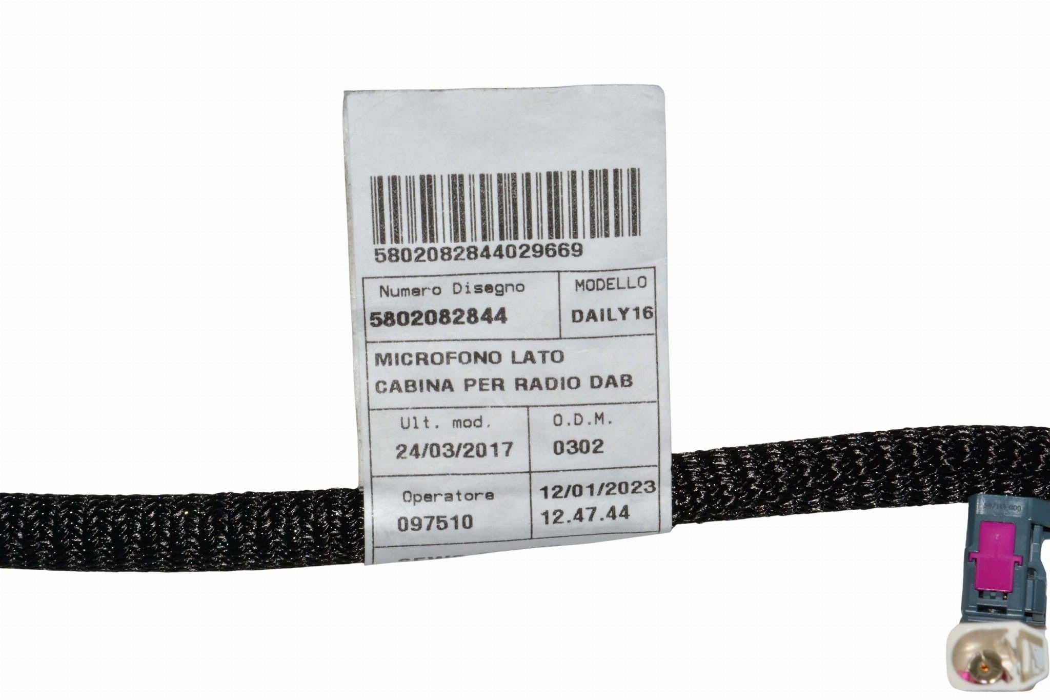 Impianto microfono antenna DAB Iveco Daily 2016-2024 - 5802082844