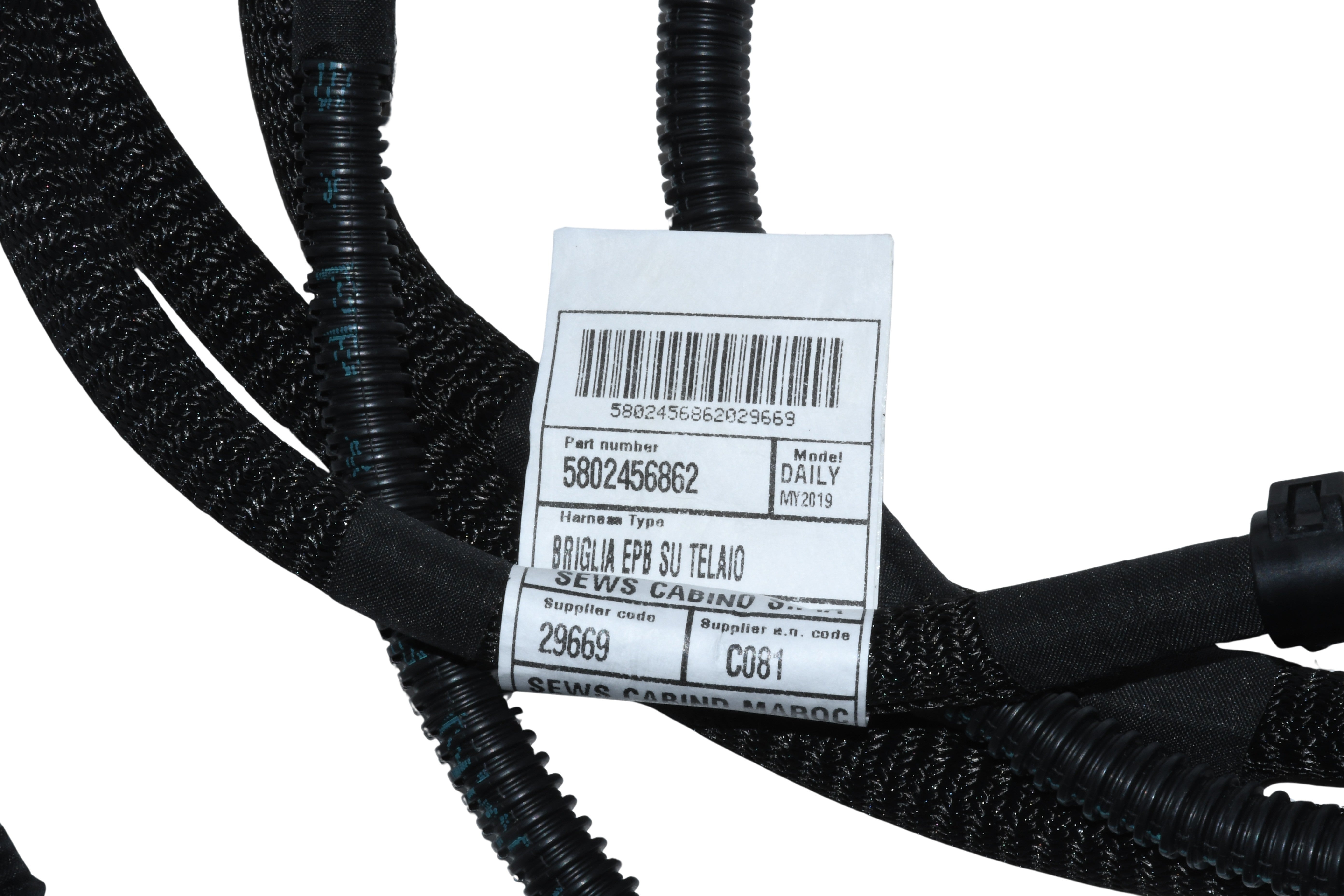 Impianto freno a mano elettrico Iveco Daily 35C 50C 65C - 5802456862
