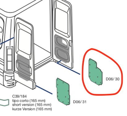 Rivestimento Porta Posteriore Dx Iveco Daily furgonato 2006 - 3804671 - Specialista Daily