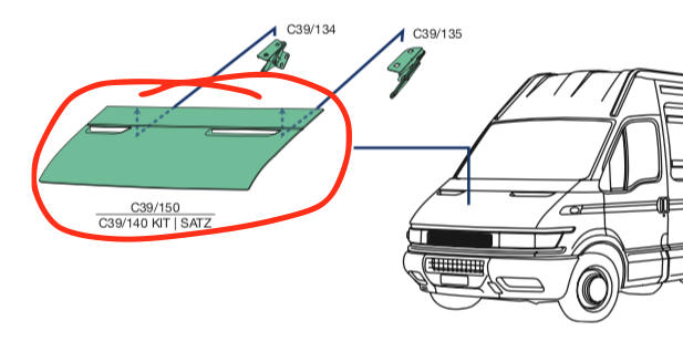 Cofano Anteriore Iveco Daily 2000 - 99471666 - Specialista Daily