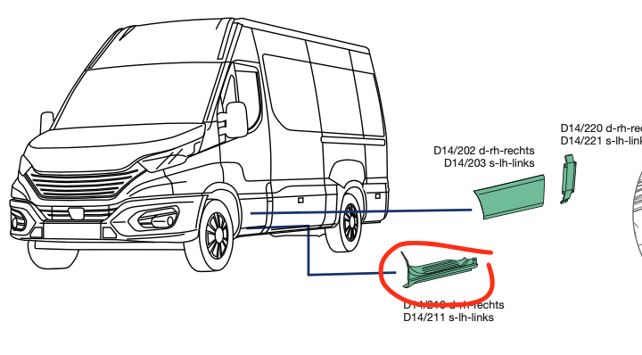 Pedana Salita Cabina Sinistra SX Iveco Daily - 5801521533 - Specialista Daily