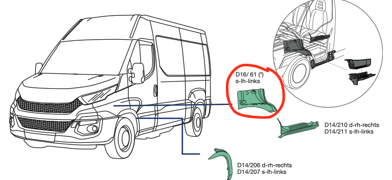 Prolunga Pedana Salita Sinistra Sx Iveco Daily - 5801548109