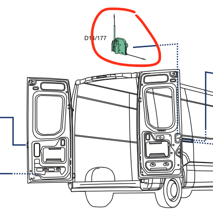 Comando Serratura Porte Posteriori Iveco Daily - 5801556828
