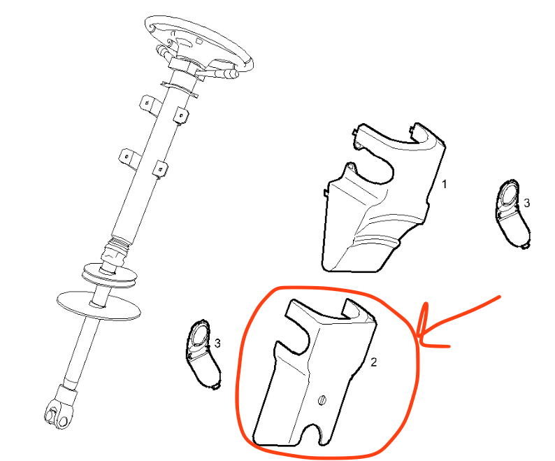 Plancia inferiore Colonna Sterzo Iveco Daily - 5801270138