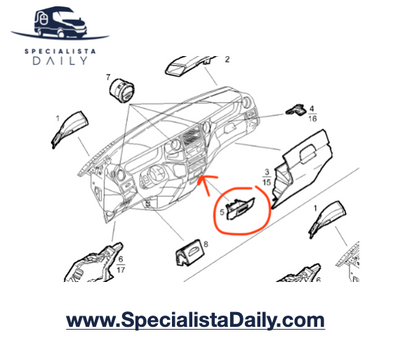 Posacenere Cruscotto Iveco Daily - 42569797