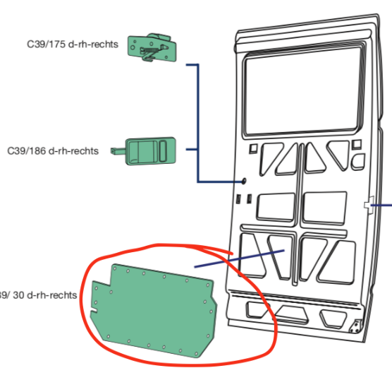 Copertura Plastica Porta laterale DX Iveco Daily - 500329801