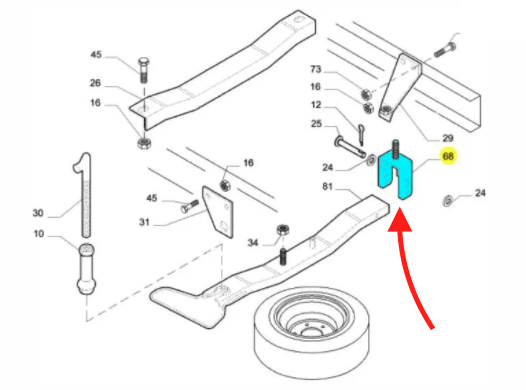 Forcella Portaruota Iveco Daily - 504060747 - Specialista Daily