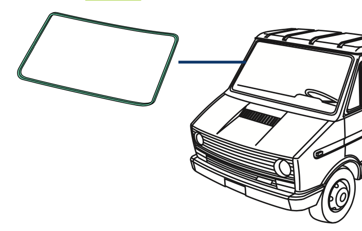 Guarnizione Parabrezza Anteriore Iveco Daily 1996 - 93902026
