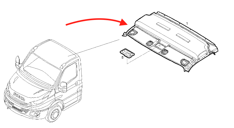 Rivestimento tetto Iveco Daily 2016 - 5801547507