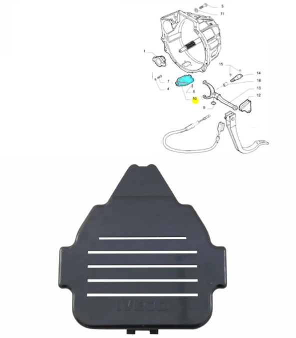 Coperchio inferiore campana Cambio Iveco Daily - 98441226