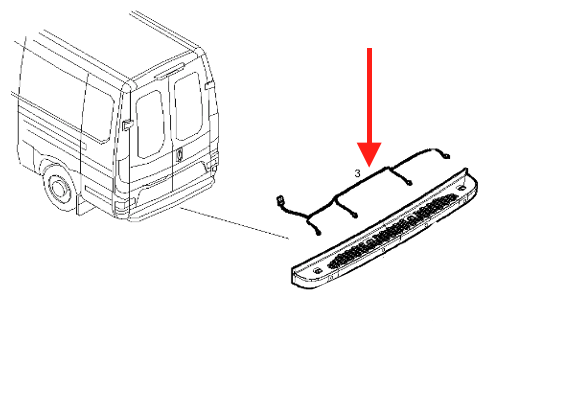 Cablaggio sensori pedana retromarcia Iveco Daily - 5801769987