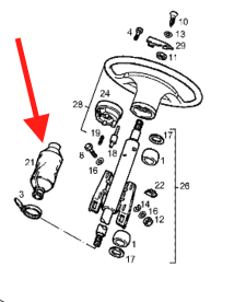 Cuffia di protezione piantone guida Iveco Daily - 93804882
