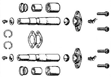 Kit Perni Fusi Duty 30/40.8 -(2 R) D. 27/21x137 per Iveco Daily | OE 1905817
