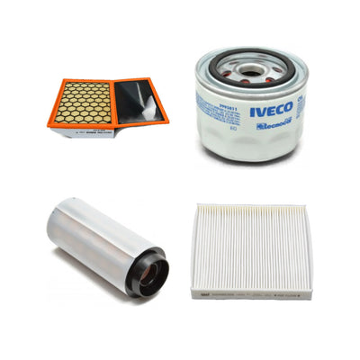 Kit d'entretien 4 filtres Iveco Daily moteur 2.3 - OE 500086009, 5801317096, 2995811, 500086309