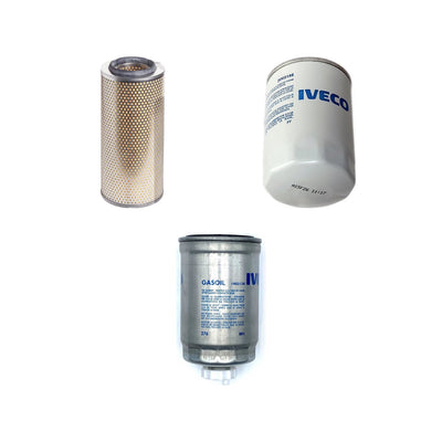 Kit d'entretien 3 filtres Iveco Daily moteur 8140 - OE 1904581, 2992188, 2994057, 1902138