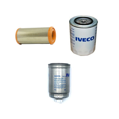 Kit de mantenimiento de 3 filtros Iveco Daily motor 8140 - OE 1908868, 1903628, 1902138