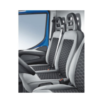 Fodera Sedile Iveco Daily PREMIUM SILVER Tessuto Techno Silk. Fodera PANCHETTA 2 POSTI standard - 500050894