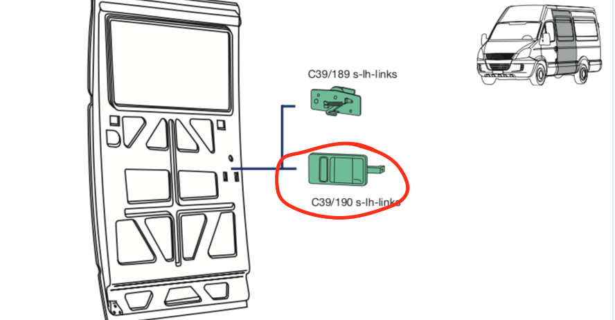 Serratura Porta Laterale Destra Scorrevole Per Iveco Daily Dal 1999 - Ricambio 500329770 - Foto 4