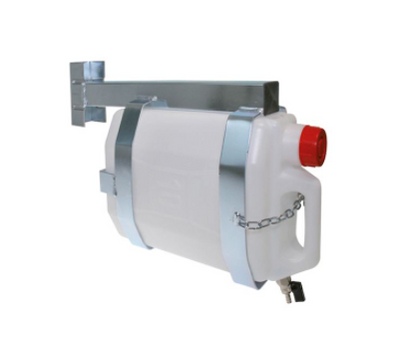 TANICA ACQUA DA 10 LITRI CON SUPPORTO ZINCATO PER IVECO DAILY