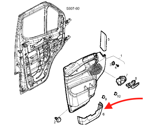 Tasca sportello sx Iveco daily 2014 - 5801843606 - Specialista Daily