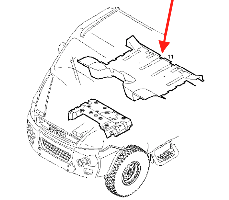 Tappeto di gomma Iveco Daily - 5801256228 - Specialista Daily