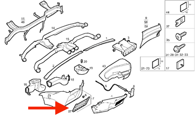 Tasca/borsa (rete) cruscotto Iveco Daily - 500358149